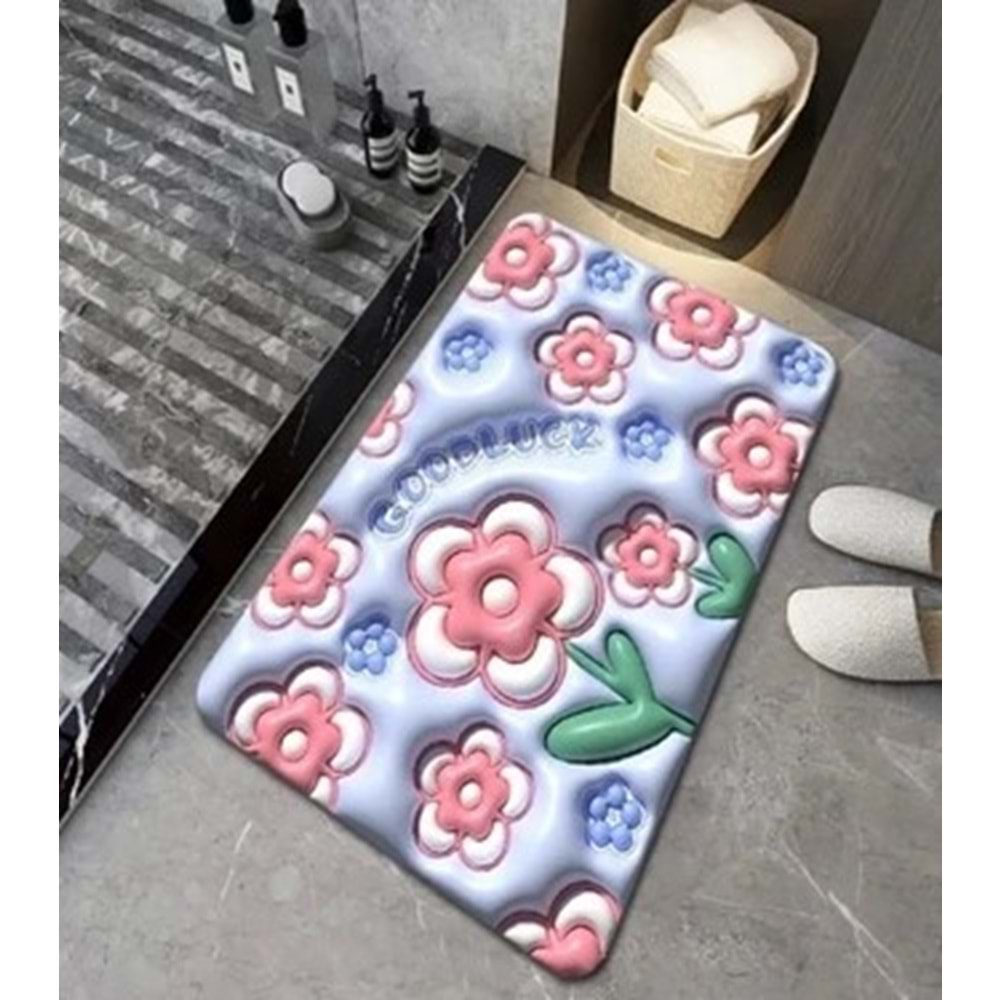 3 BOYUTLU KARE BANYO MAT*60