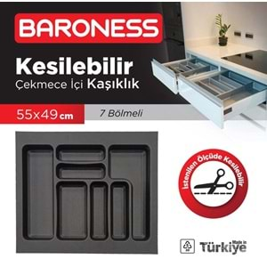 KESİLEBİLİR 7 BÖLMELİ KAŞIKLIK 55X49 /12