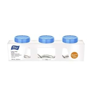 TİTİZ LATTİCE KAVANOZ 3LÜ SET 300ML KC-173